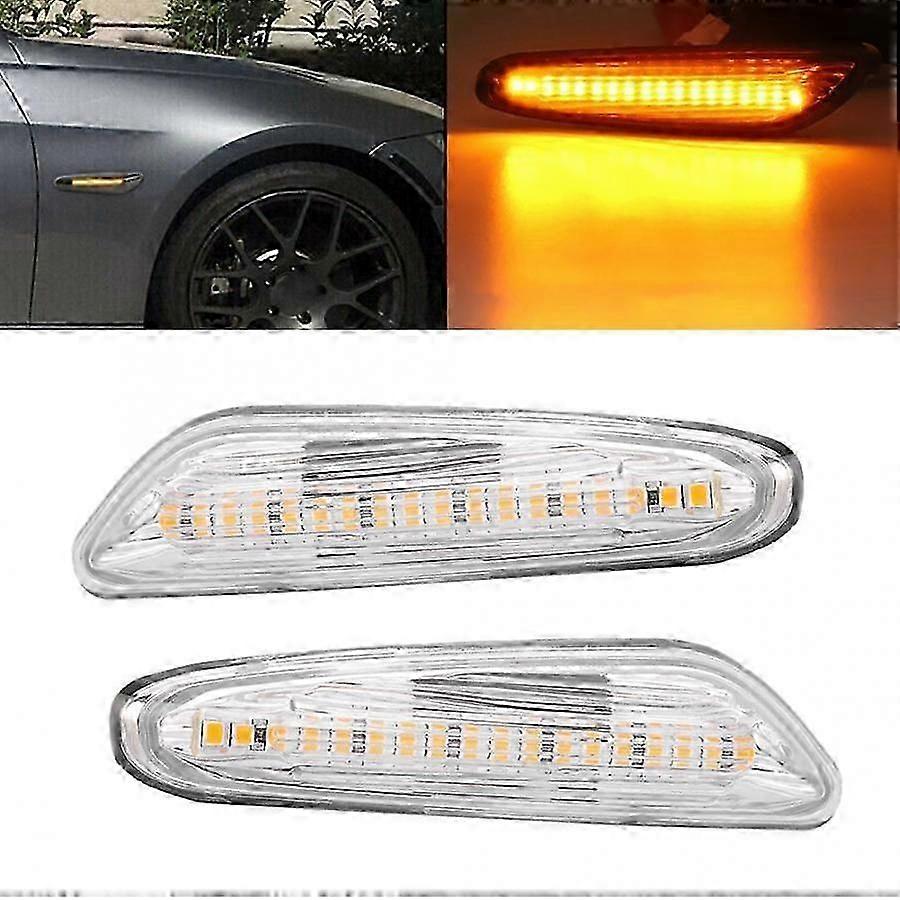 1 Pair 12V 5W Car LED Brake Turn Signal Side Marker Light Indicator Lamp Fit for BMW E82 E88 E60 E61 E90 E91 E92 E93