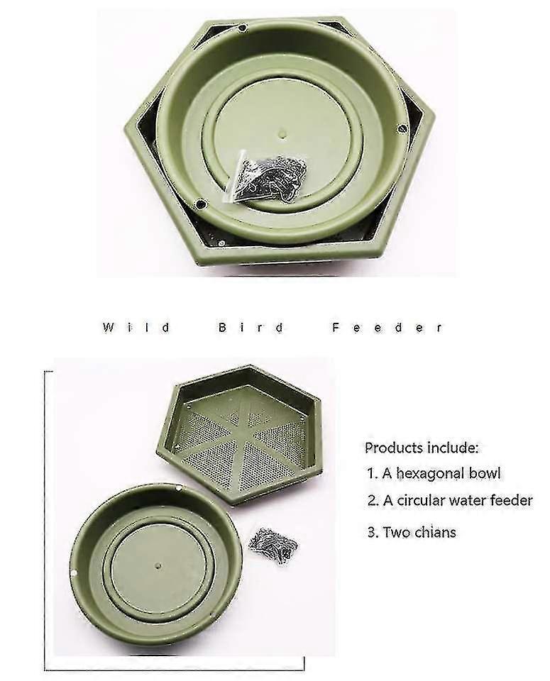 Hanging Bird Bath and Feeder Tray - Garden Bird Water or Seed Dish