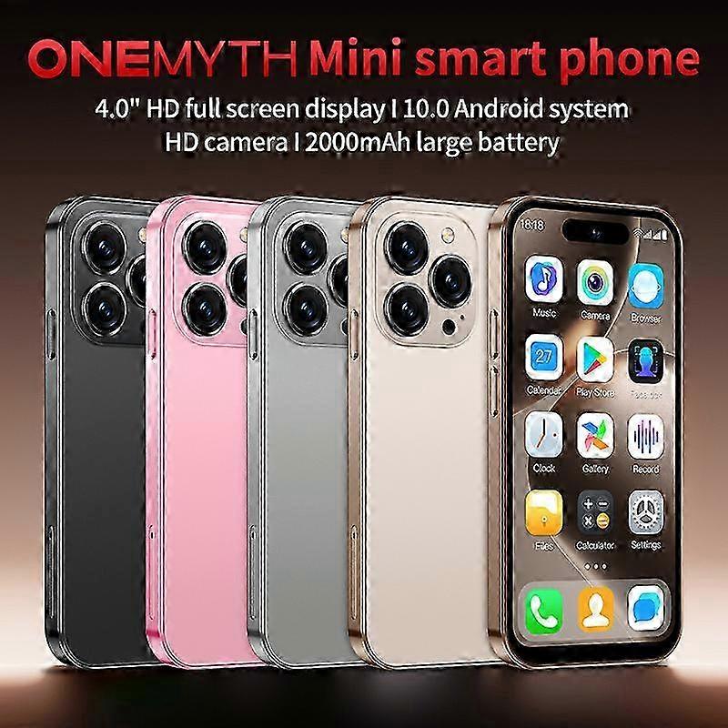 Mini smartphone avec 2 Go de RAM, 16 Go de ROM, Android 10, batterie 2000mAh, reconnaissance faciale, double SIM en veille