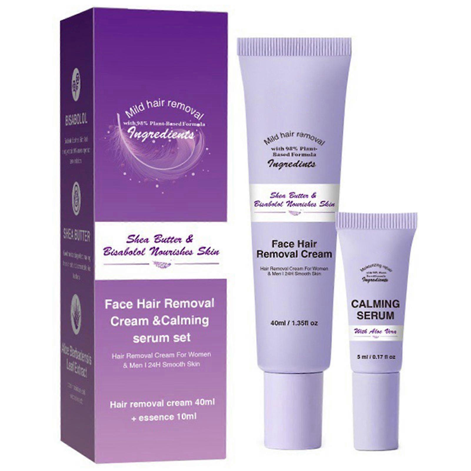Kadınlar İçin Yüz Epilasyon Kremi Erkekler Hassas Ciltler İçin Ağrısız Güvenli Cildi Pürüzsüzleştirir Etkili Ev Kullanımı