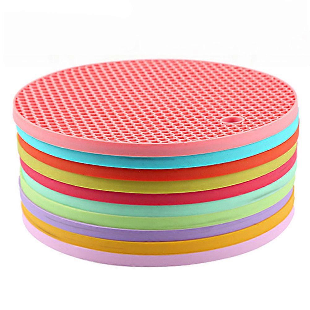 Round Insulated Pan Mat Heat Resistant Non Slip for Kitchen Use 18.00X18.00X1.00CM 1Pcs