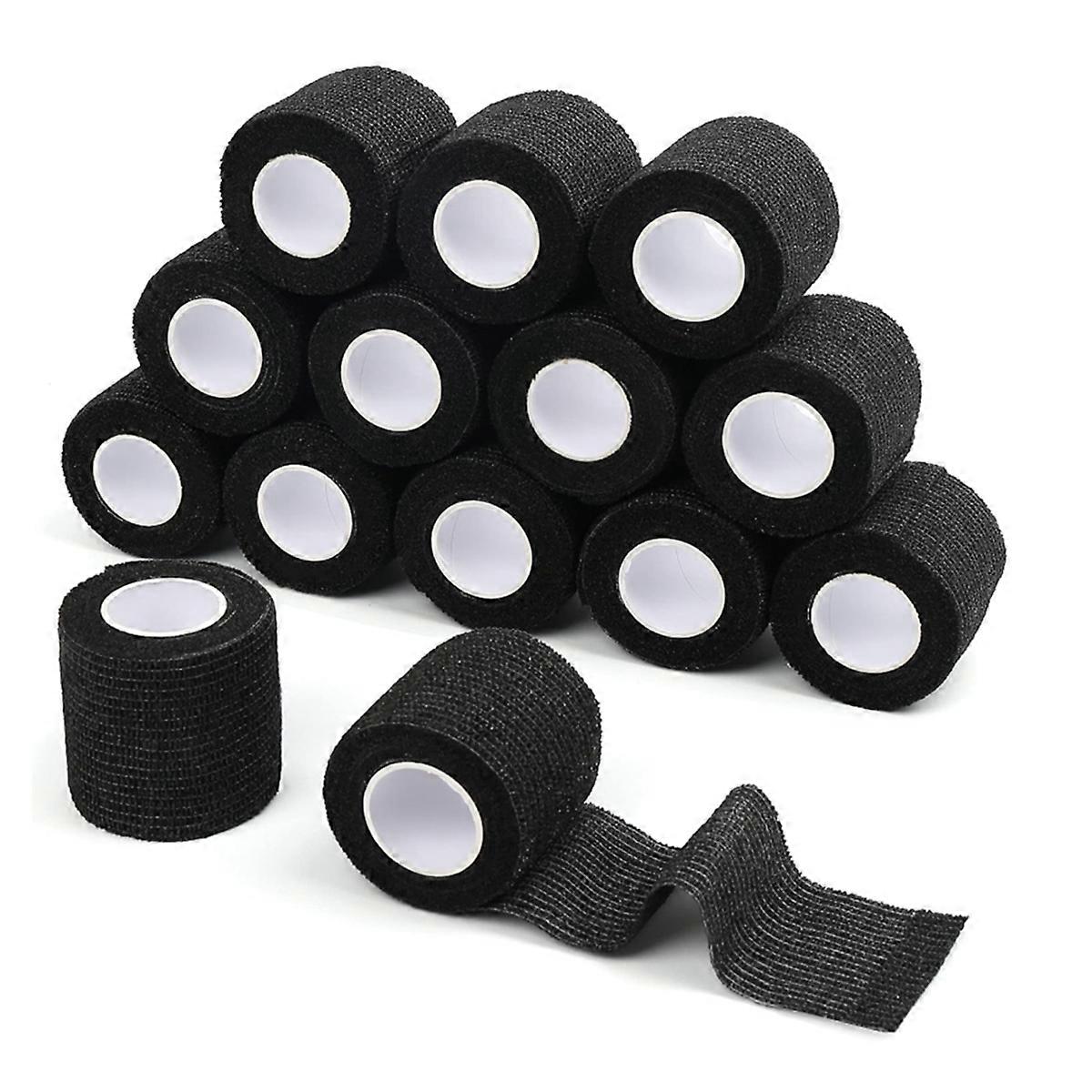 14Pcs Adhesive Bandage Wrap Breathable Cohesive Tape, Non Woven FirstAid Tape for Ankle Sprains & Swelling