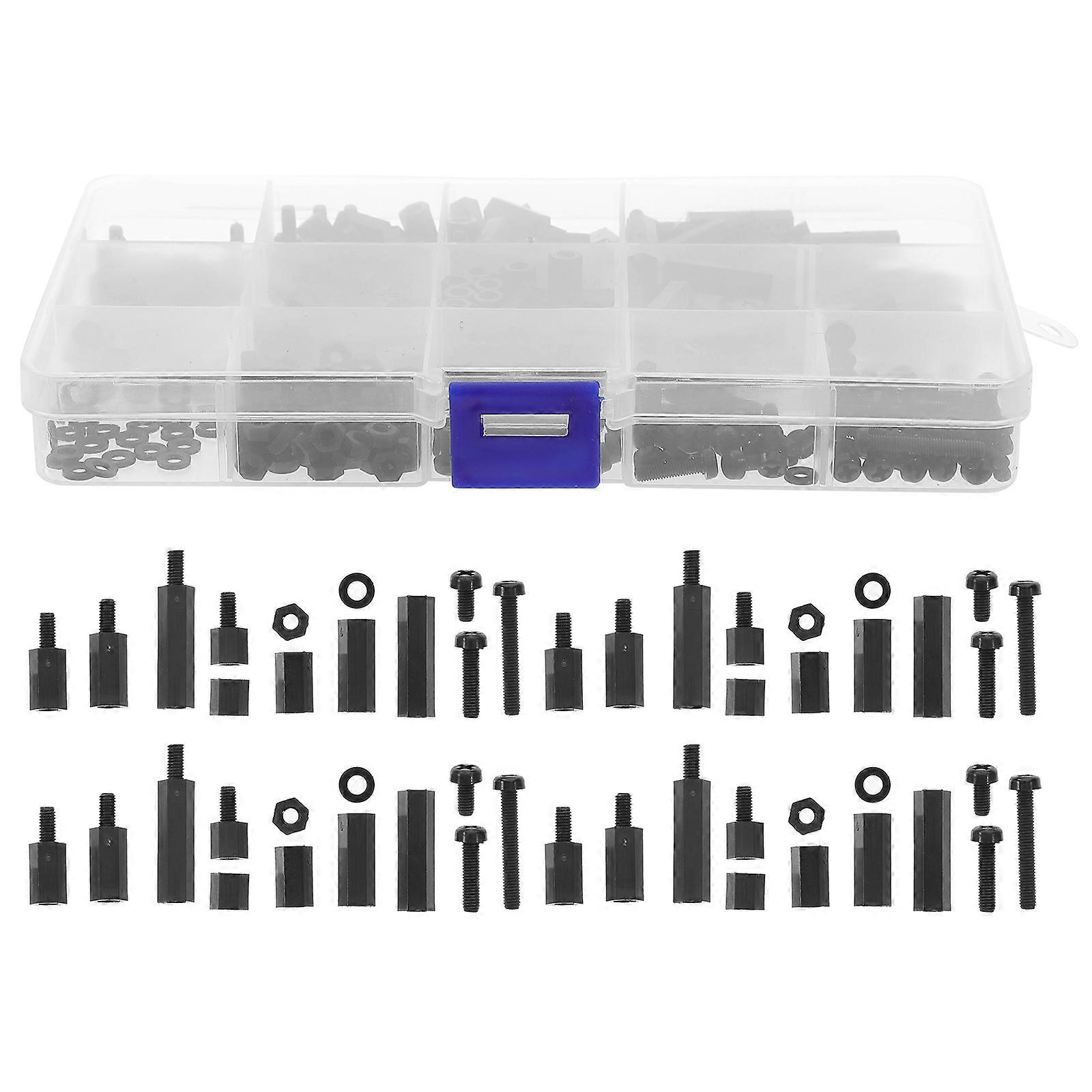 1 Set Nylon Hexagon Screws and Nuts Machine Fastening Assortment