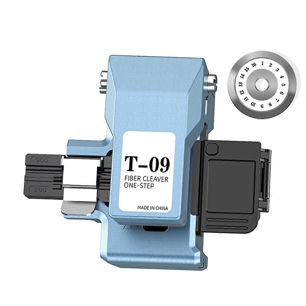 T-09 One-Step Fully Automatic Fiber Optic Cleaver+Blade Optical Fiber Fusion Splicer Cutter Cold Cut