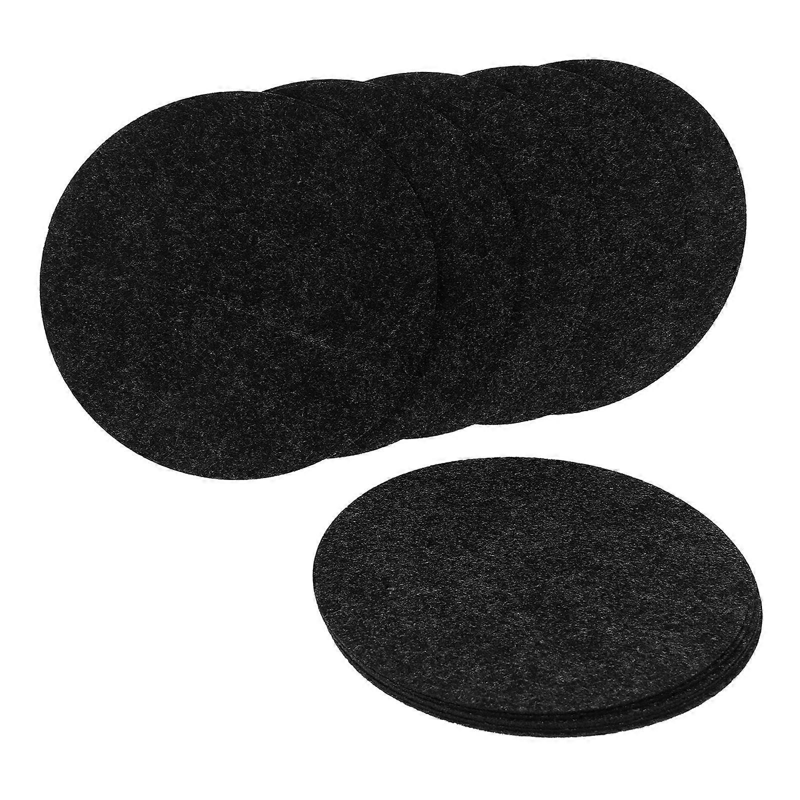 Felt Pan Protectors Dark Grey 19.00X19.00X0.10CM Prevent Collision 12Pcs Tableware