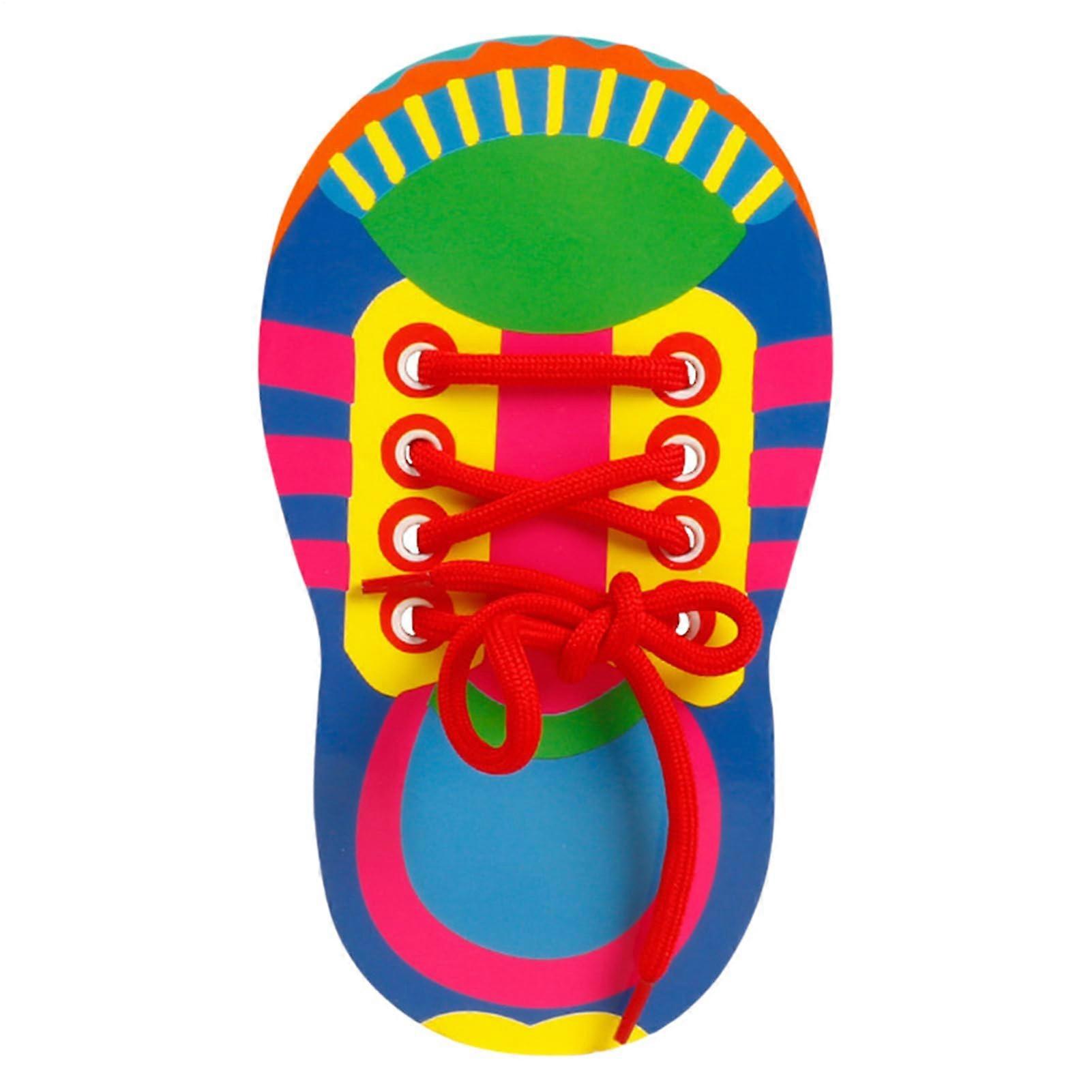 Shoe Lace Toy, Fine Motor Skills Toy, Lacing Learning Game with WaterBased Paint for Kids, Learning Activities for Kindergarten.