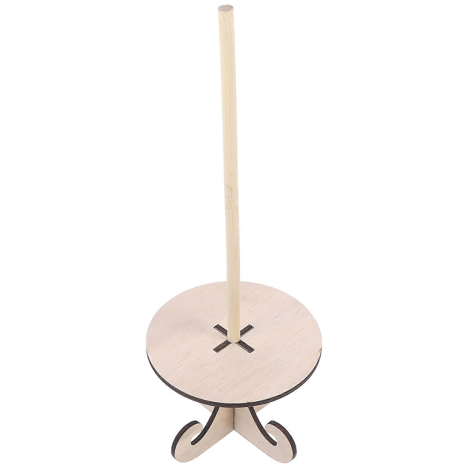 Donut Shelf Wooden Doughnut Display Tower Khaki Star Shape Simple Design Dessert Shop Coffee .00X13.00X13.00CM 1Pack