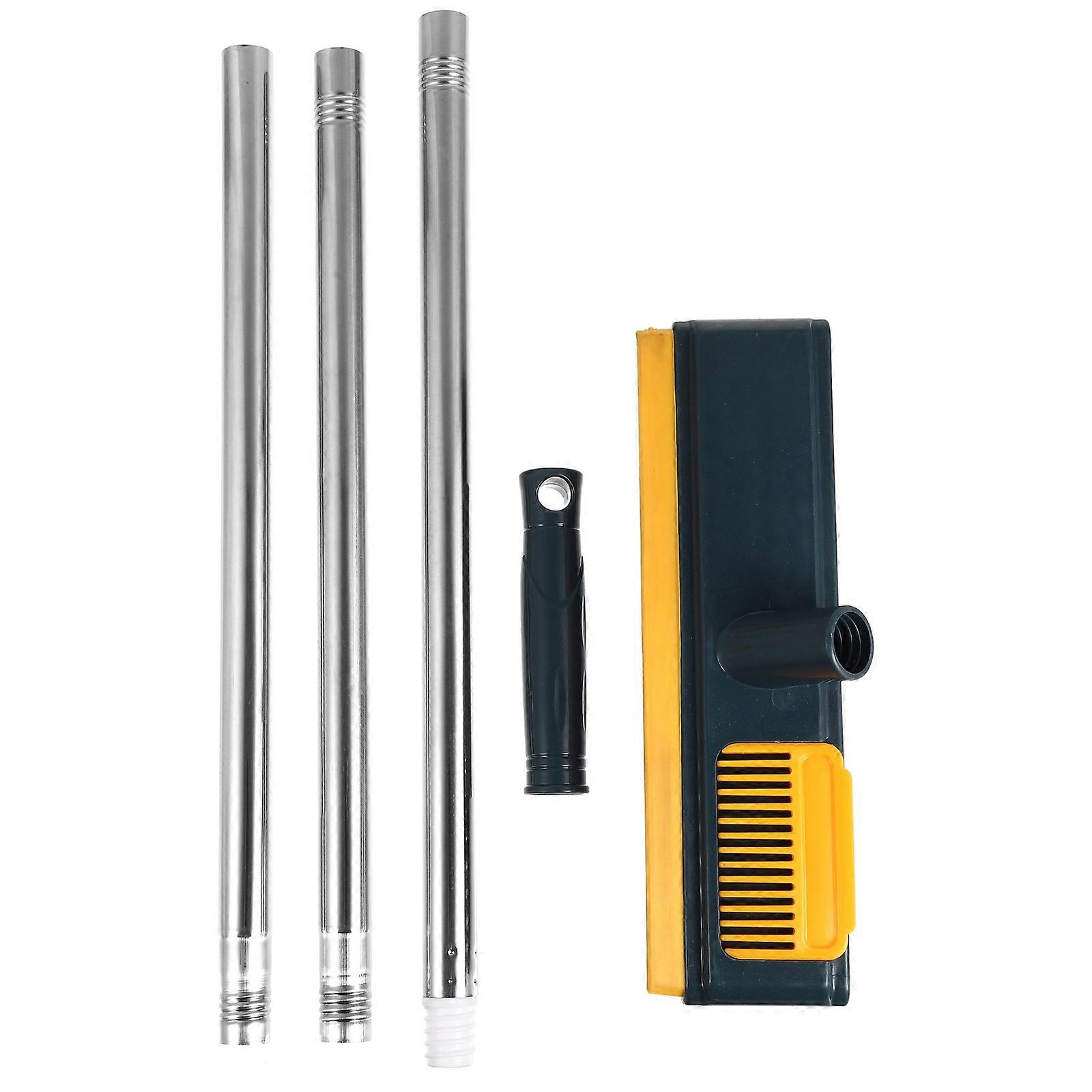 Long Handle Floor Scrub Brush with Stiff Bristles for Bathroom Tiles, Grout, and Hard to Reach Areas – Durable Cleaning Tool for House Siding and