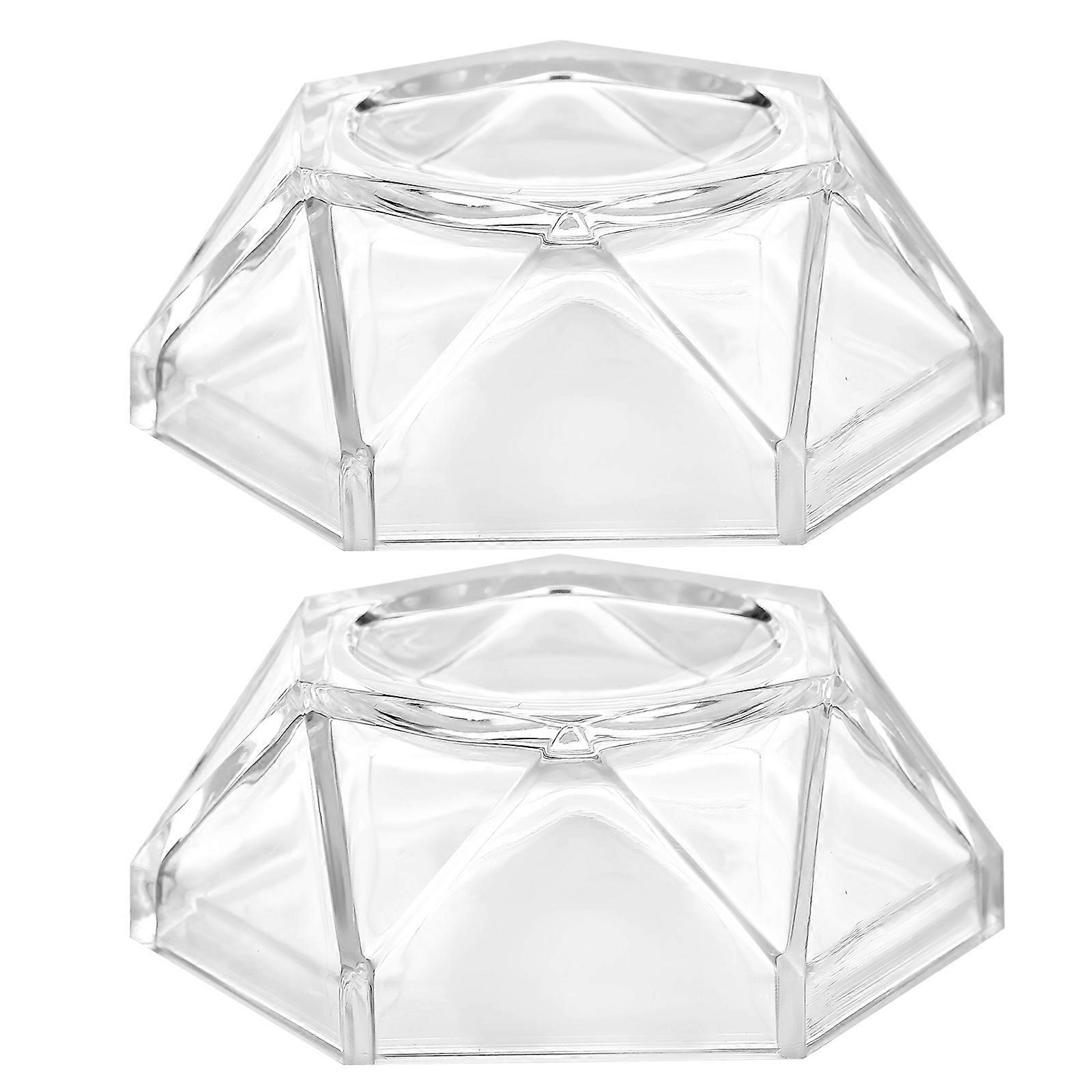 Acrylic Crystal Ball Holder Sphere Stand for Display 2Pcs Clear Base