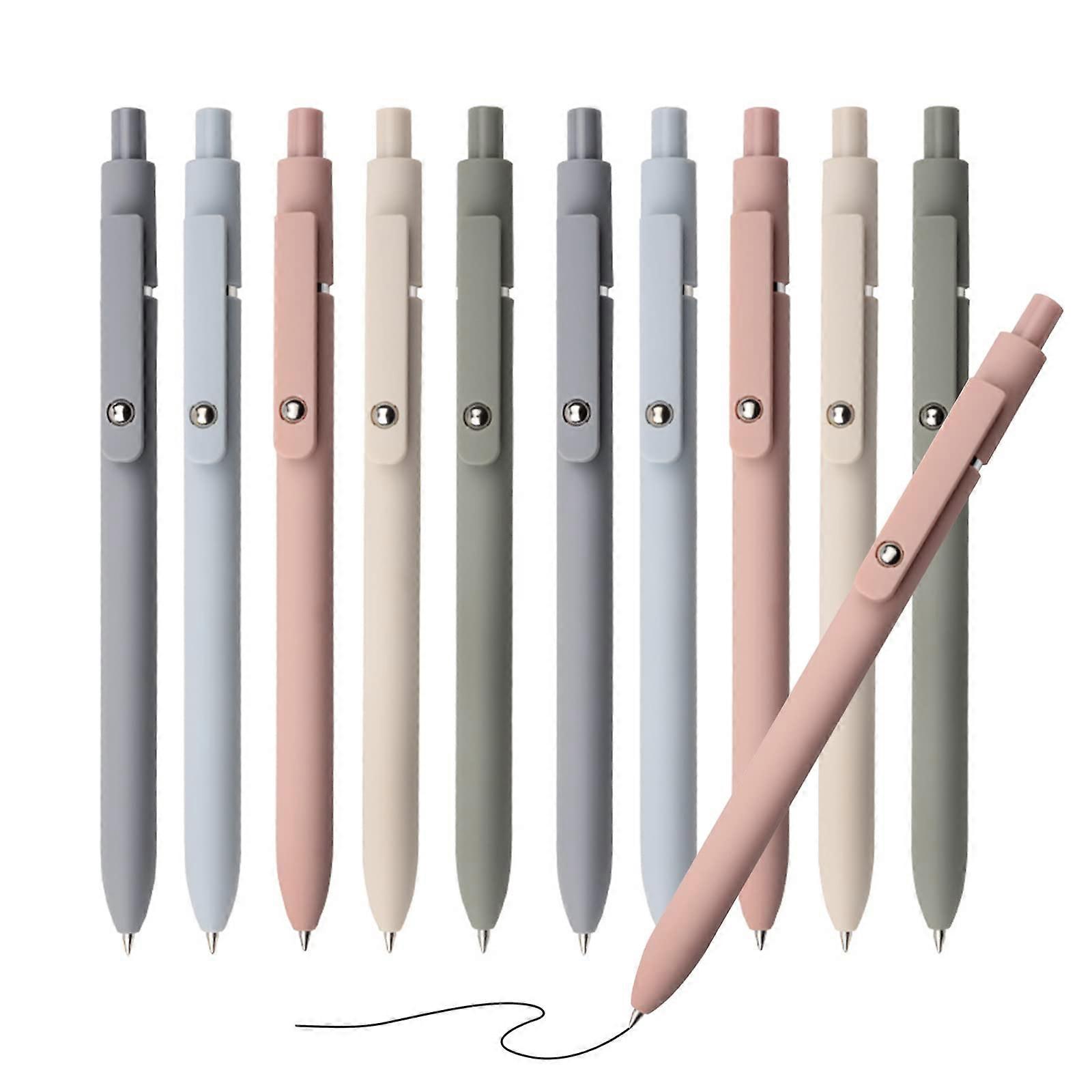 Aesthetic Ballpoint Pens Macaroon Style 10 Pack Pastel Colors