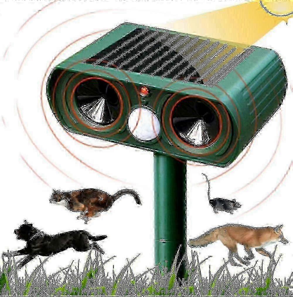 Solar Ultrasonic Cat Repeller Outdoor Cat Repellent Adjustable Sensitivity And Frequency Ultrasonic Edition