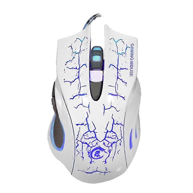HXSJ A888B 6-keys Wired Gaming Mouse A888B White