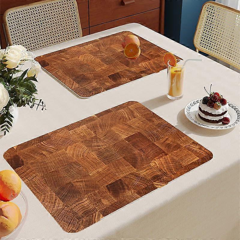 8piece set of textured PVC placemats, heatresistant insulating placemats, nonslip dining mats
