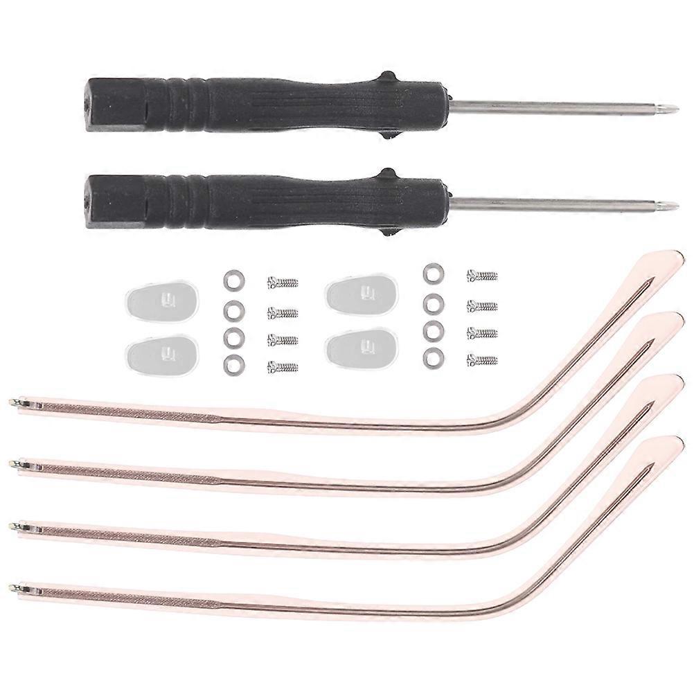 Eyeglasses Replacement Part Temple Arms Electroplating Process Metal Sheet Material General Users 2 Sets