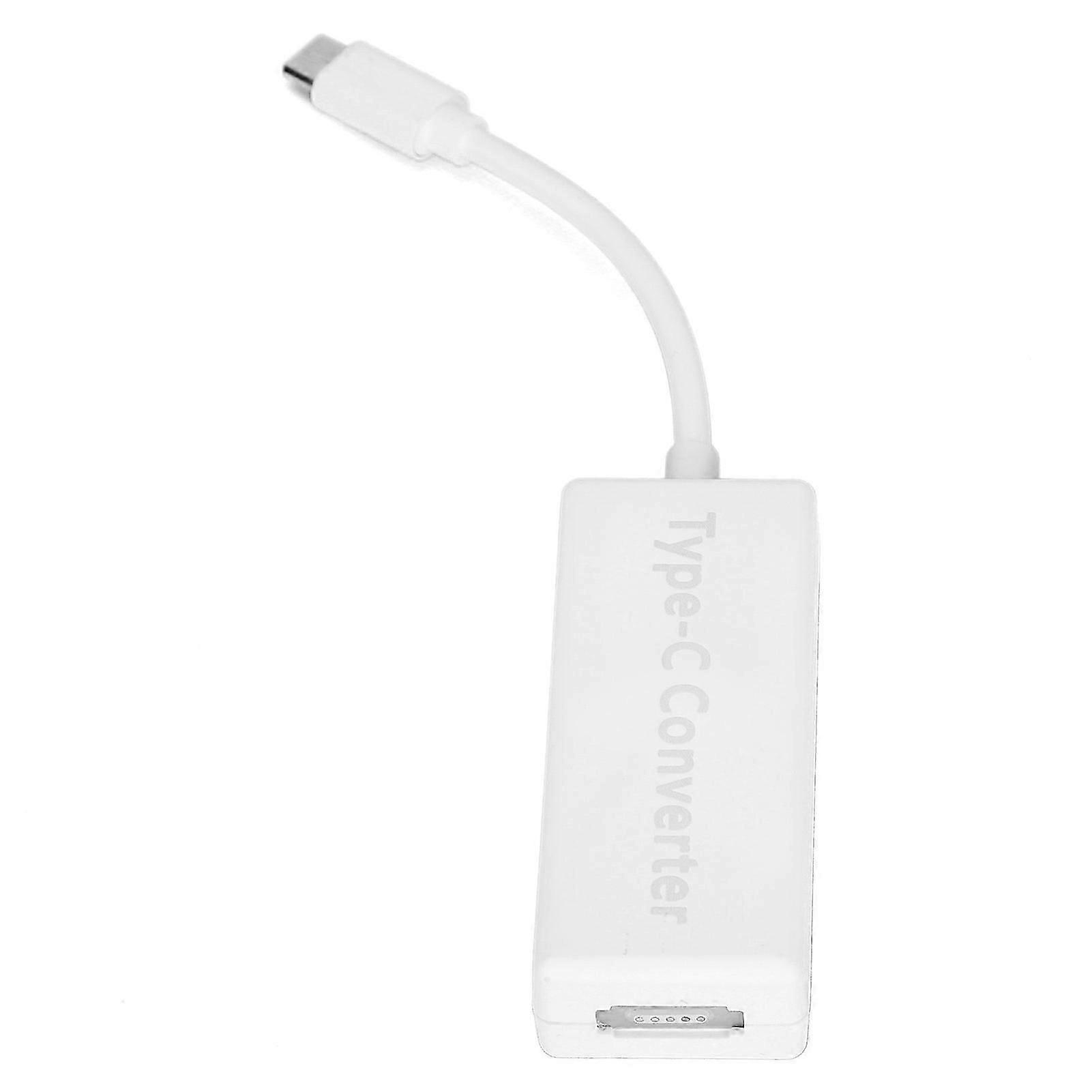 Adapter for MagSafe 2/1 to TypeC Converter for MacBook Switch Game Consoles Mobile Phones Notebooks(White )