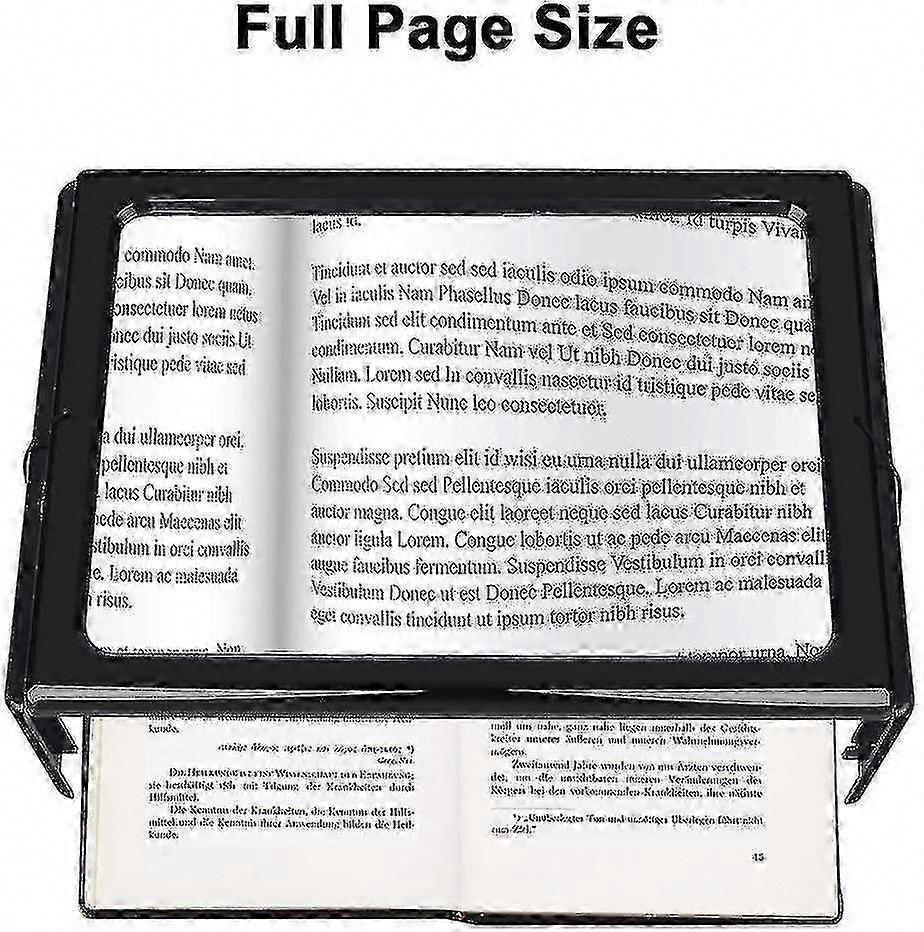 Reading Magnifiers with Light - 3x Magnification for Books & Small Print