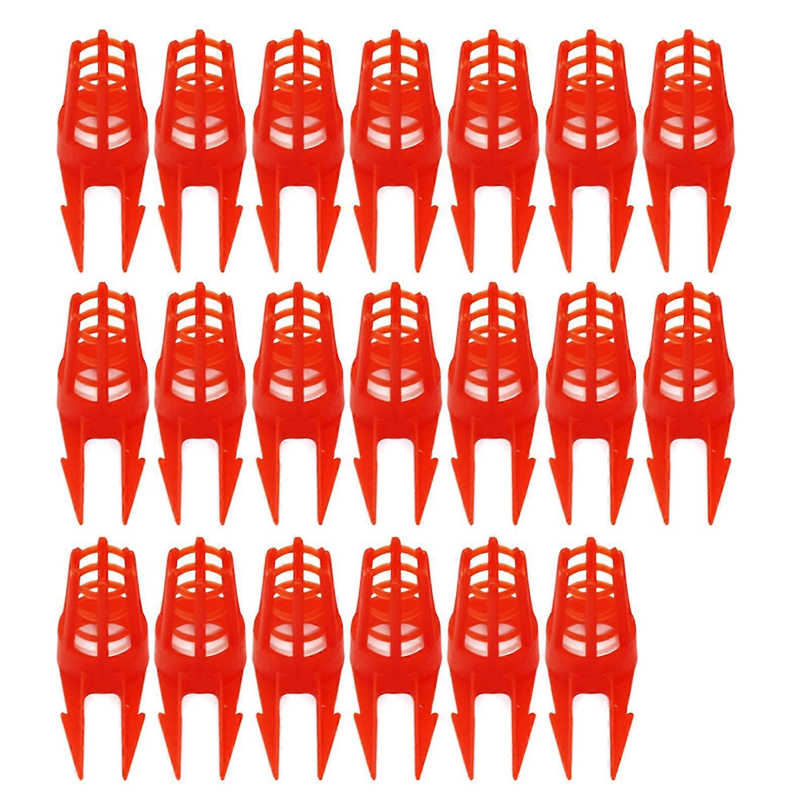 Queen Bee Cages Plastic 20 Pcs Openable Queen Cage Protective Cell Cover Beekeeping Rearing Cups