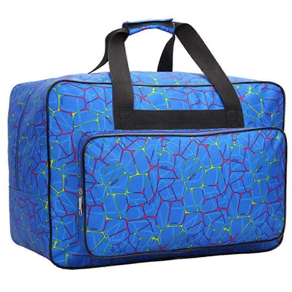 Sewing Machine Bag Universal Nylon Padded Carry Bag With Storage Pockets And Handle, 46 x 24 x 31 cm, Blue