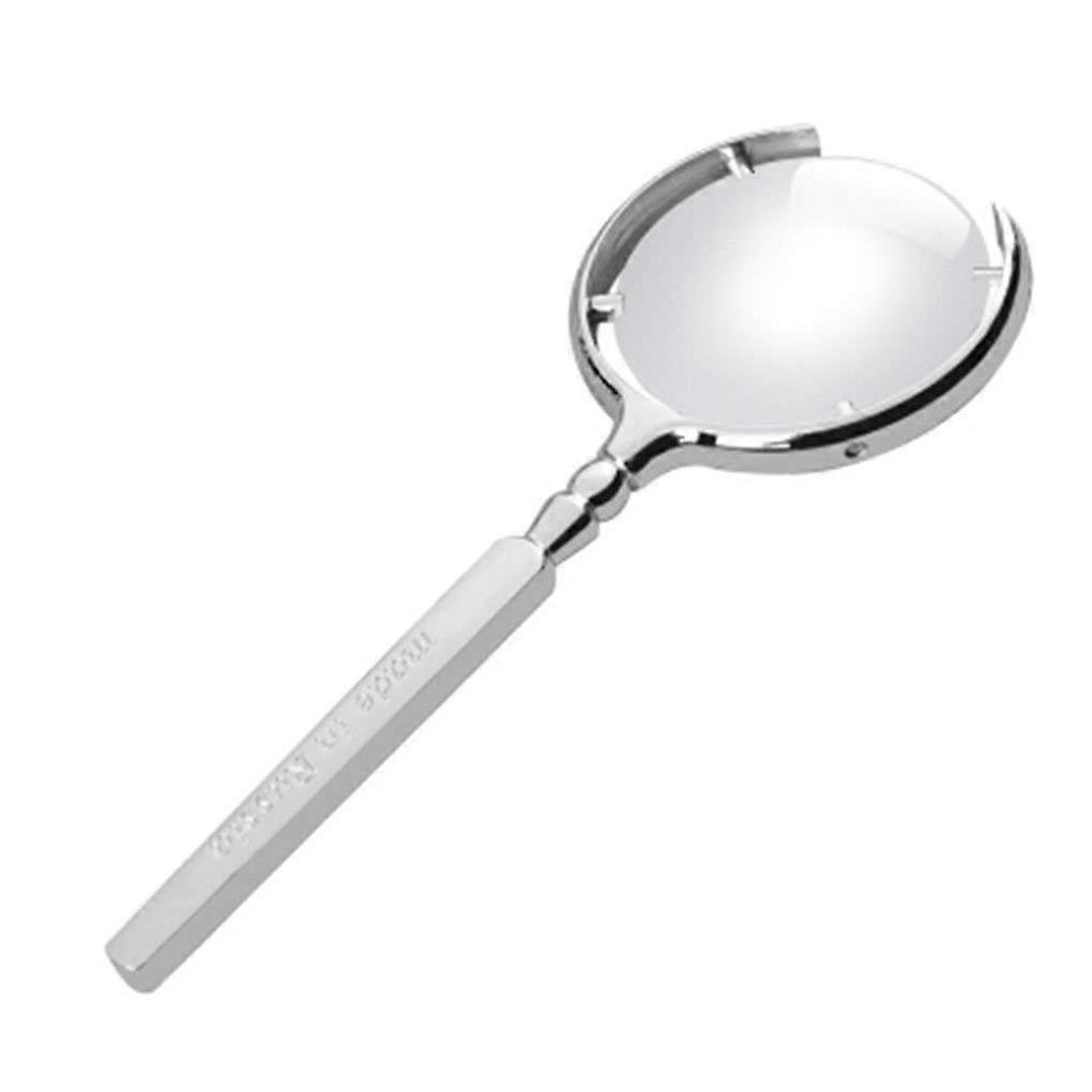 Glass Hand Magnifying Mirror Full Metal Magnifier 6X HD Performance Optical Glass Lens Glass Tool Magnifier for Reading Made in China