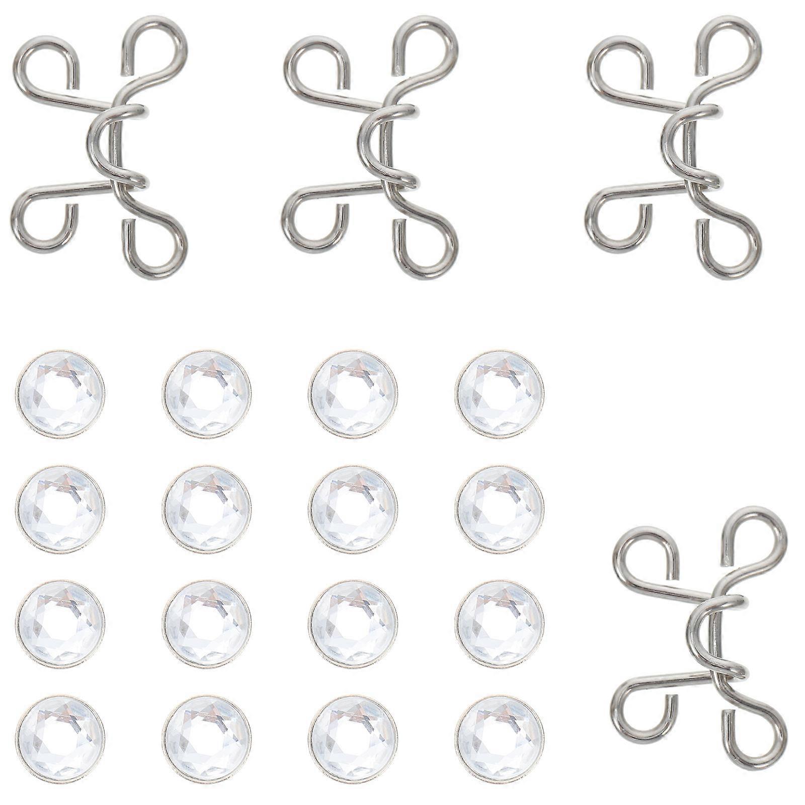 4 Sets Waist Adjustment Buckles Adjustable Pants Buttons Nail Free Waist Buckles Jeans