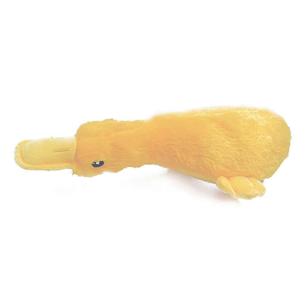 Yellow Plush Pet Chew Toy with Surprising Voice for Chewing and Playing Ideal to Keep Home Tidy 1pc