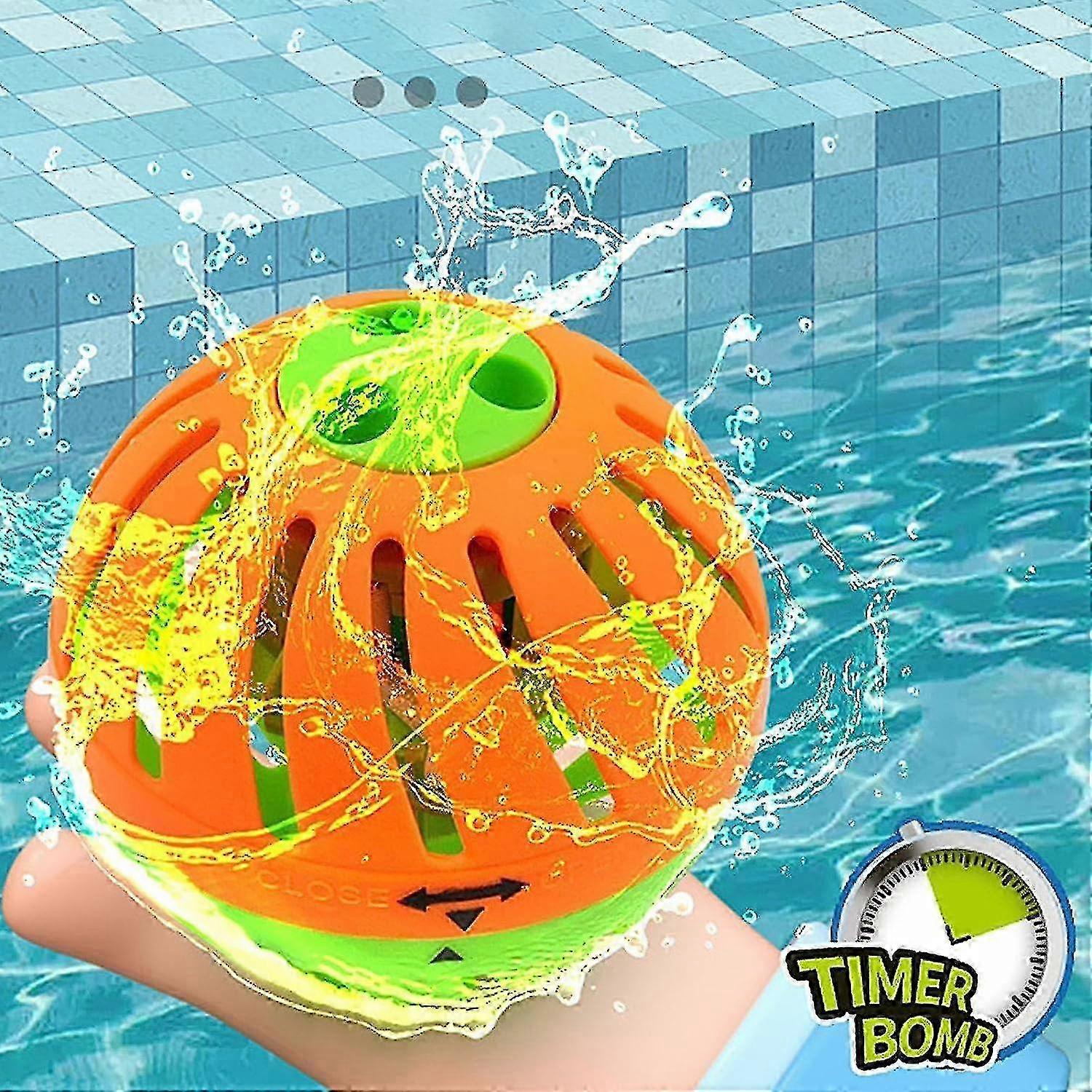 Reusable Timer Balloon Game Toys, Leak-Proof Fun Pool Ball Toys for Kids and Adults