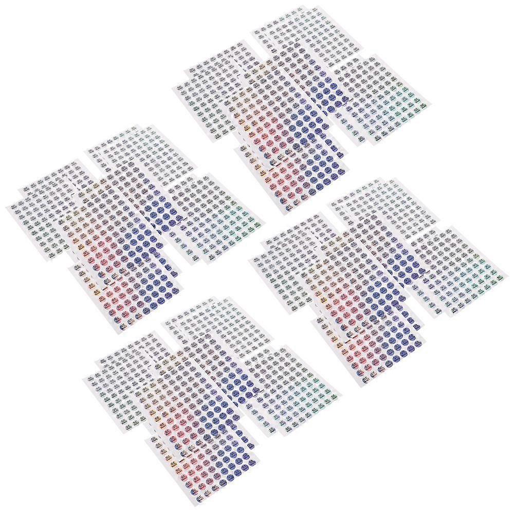 1600pcs QC Tested Self Adhesive Labels for Warehouse Shelf Status Tags