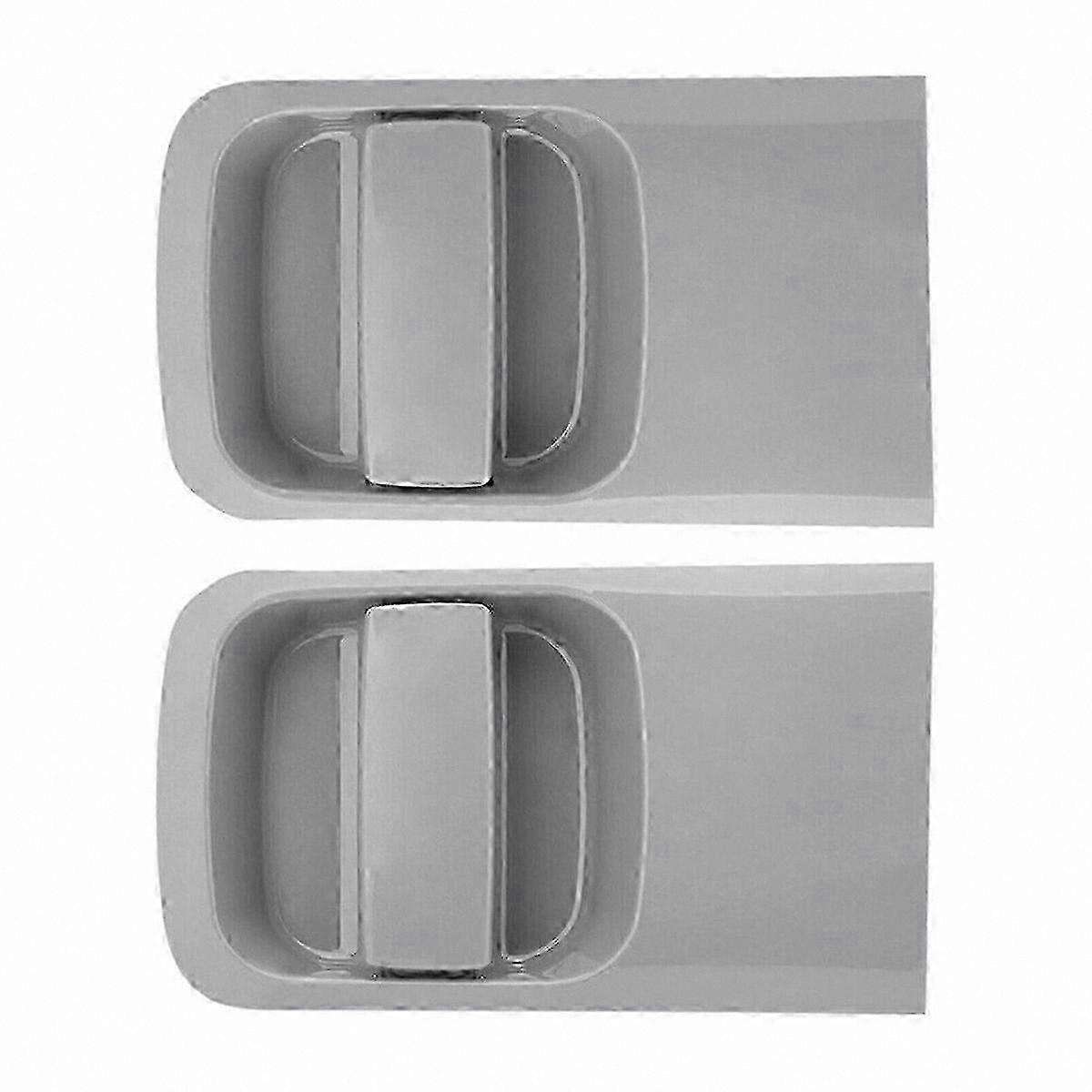Exterior Door Handles Replacement Set for Van Models - Left Right Pair Silver Gray Finish Universal Fit