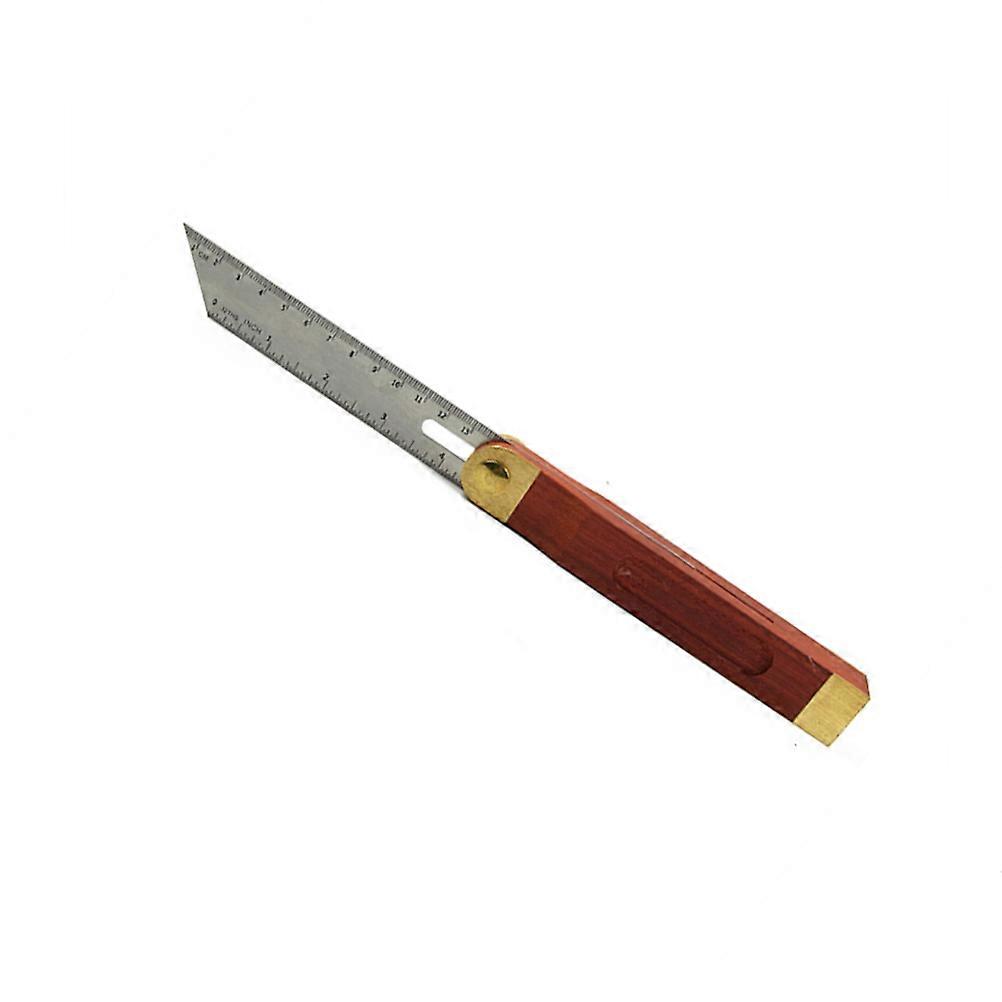 9 Inch Sliding T Bevel with Hardwood Handle Stainless Steel and Brass Fittings Ruler