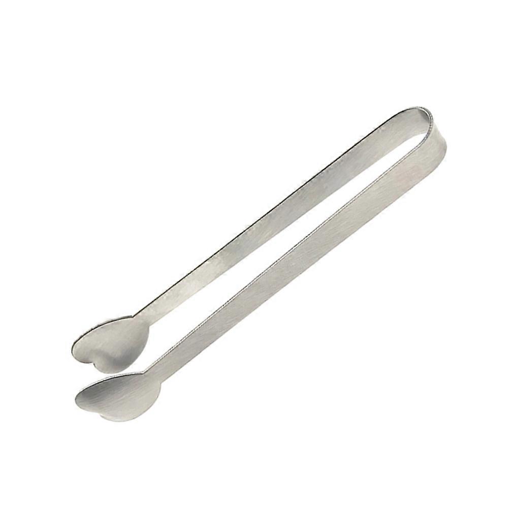 Stainless Steel Sugar Tongs Cube Gripping Ice Handling For Cafe Use Service Silver 12.5 x 2 x 3 Cm 1Pack