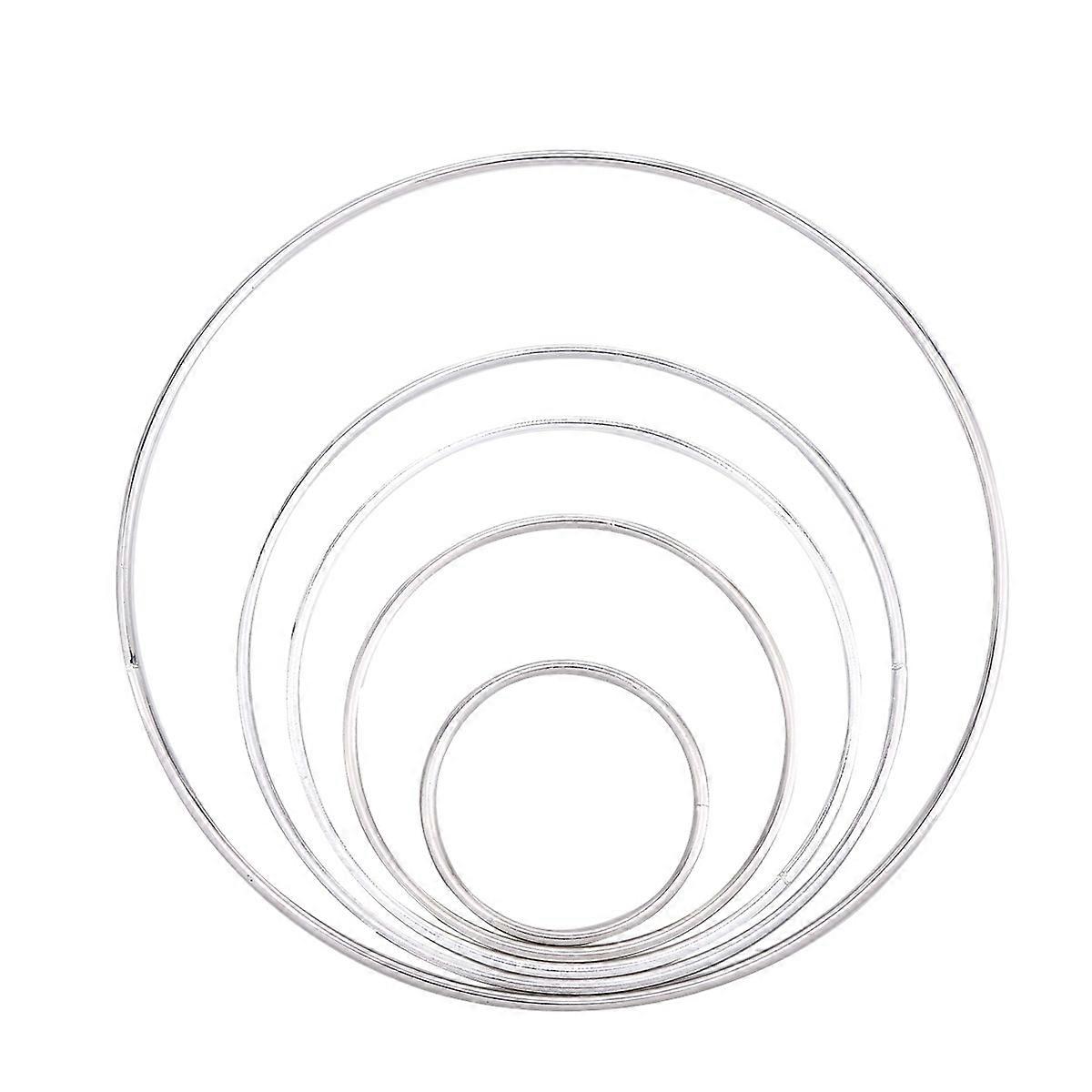 Macrame Rings Metal Accessory DIY Handmade Home Decor Items 5Pcs