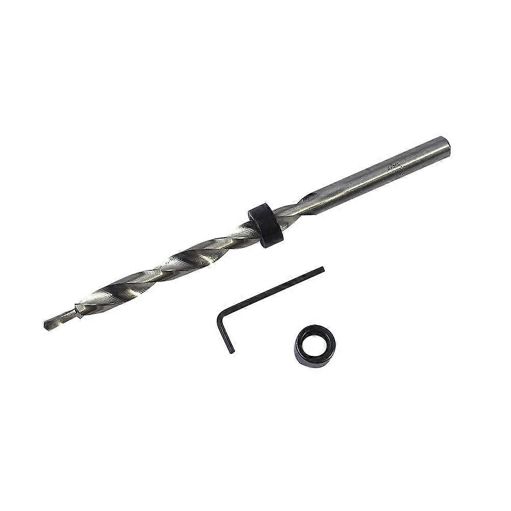 Black Steel Drill Bit Set for Woodworking with Hex Design 2Pcs 9 5mm Round