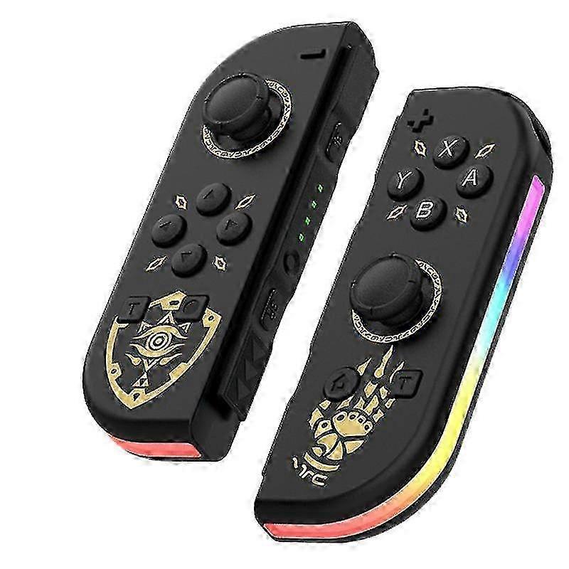 2025 Controllers For Nintendo Switch, Replacement For Switch Controller With Rgb Led, Adjustable Turbo & Vibration, Kingdom Sword