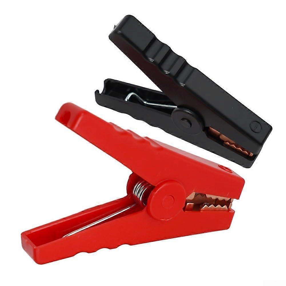 2 x Reliable 100A Battery Terminals Kit Insulated Alligator Clips for Automotive Use