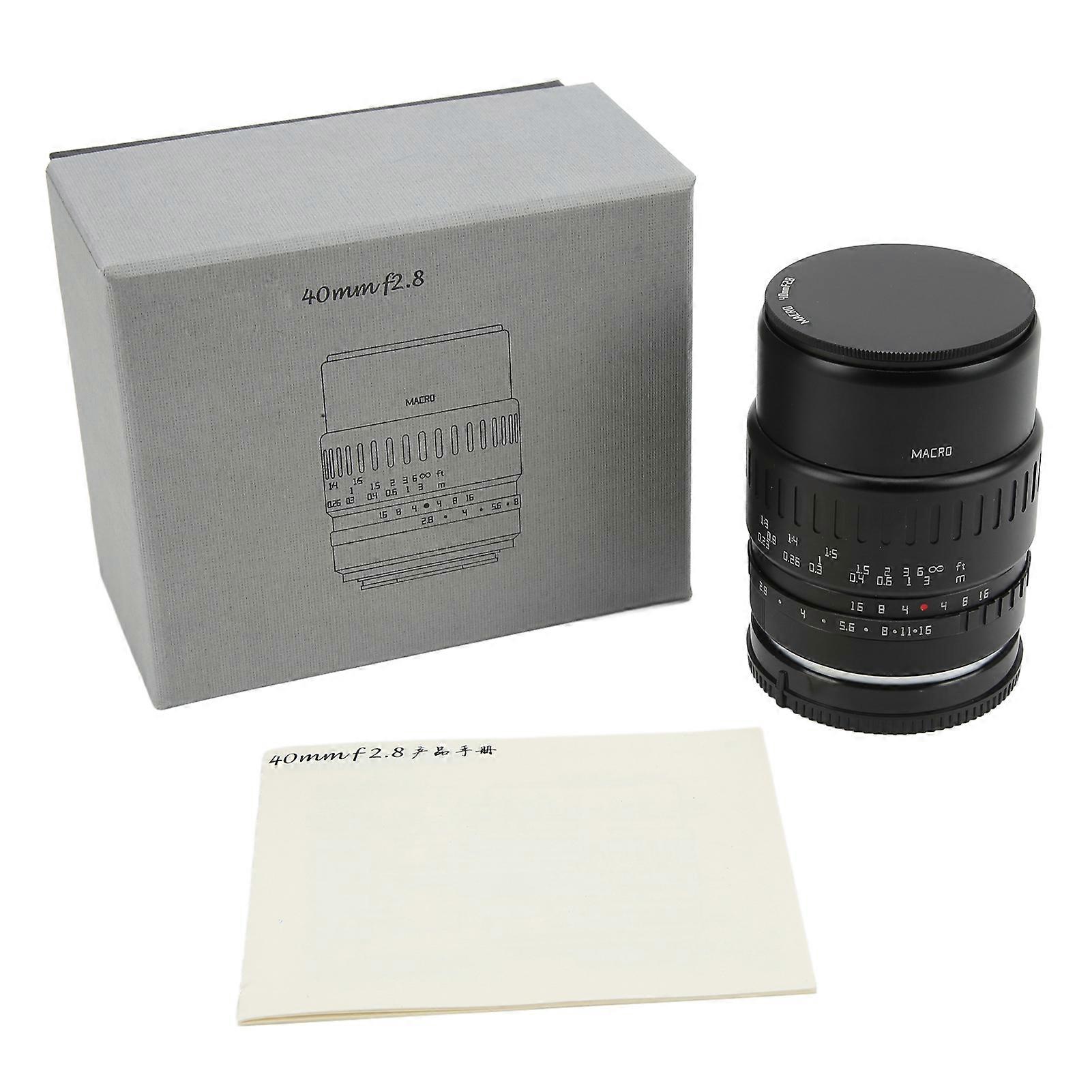 TTArtisan 40mm F2.8 1:1 APSC Macro Lens Manual Focus for E Mount for A5000 A5100 A6000