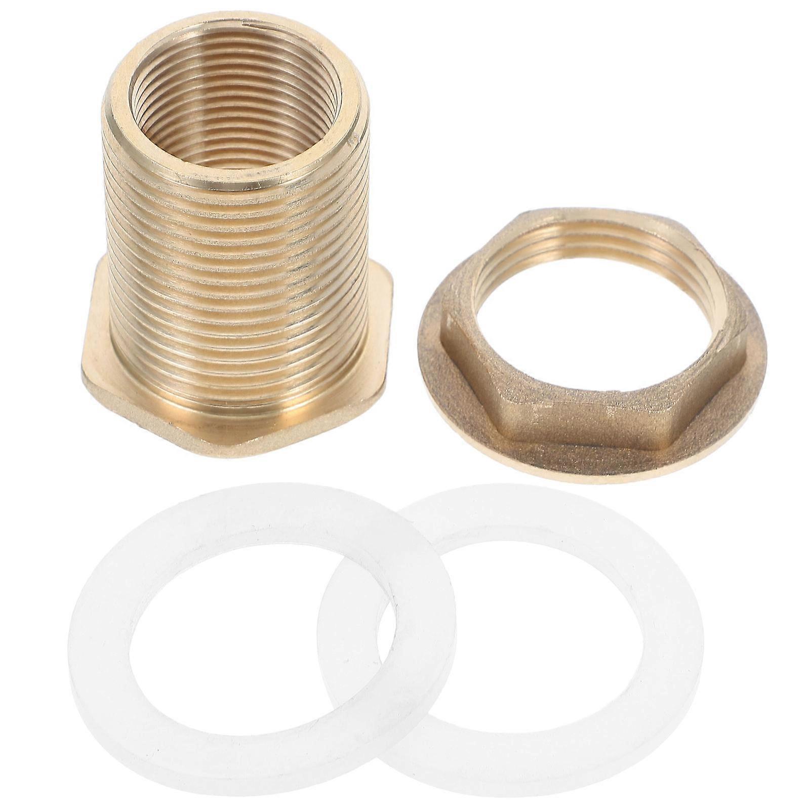 Water Tank Connector Fitting with Male and Female Threads for Aquariums, Pools, and Barrels Maintenance Friendly Drainage