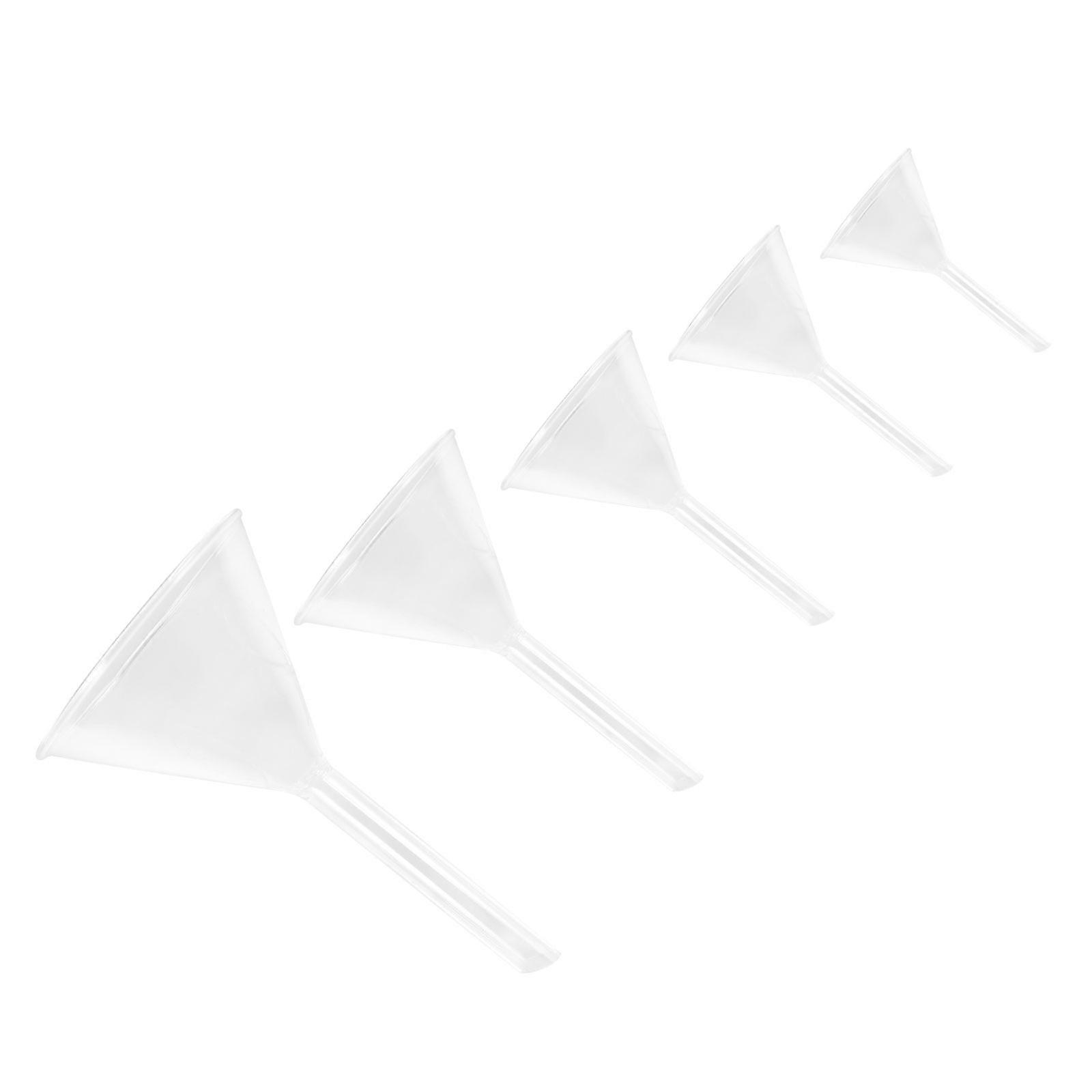 5pcs Filling Funnel Triangle Funnel Laboratory Equipment