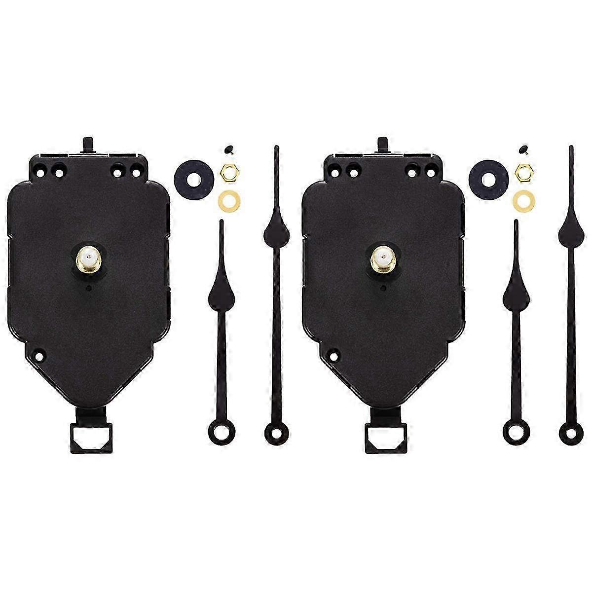 DIY Clock Movement Kit Replacement Parts - 2 Set Mechanical Mechanism for Wall Clocks & Craft Projects