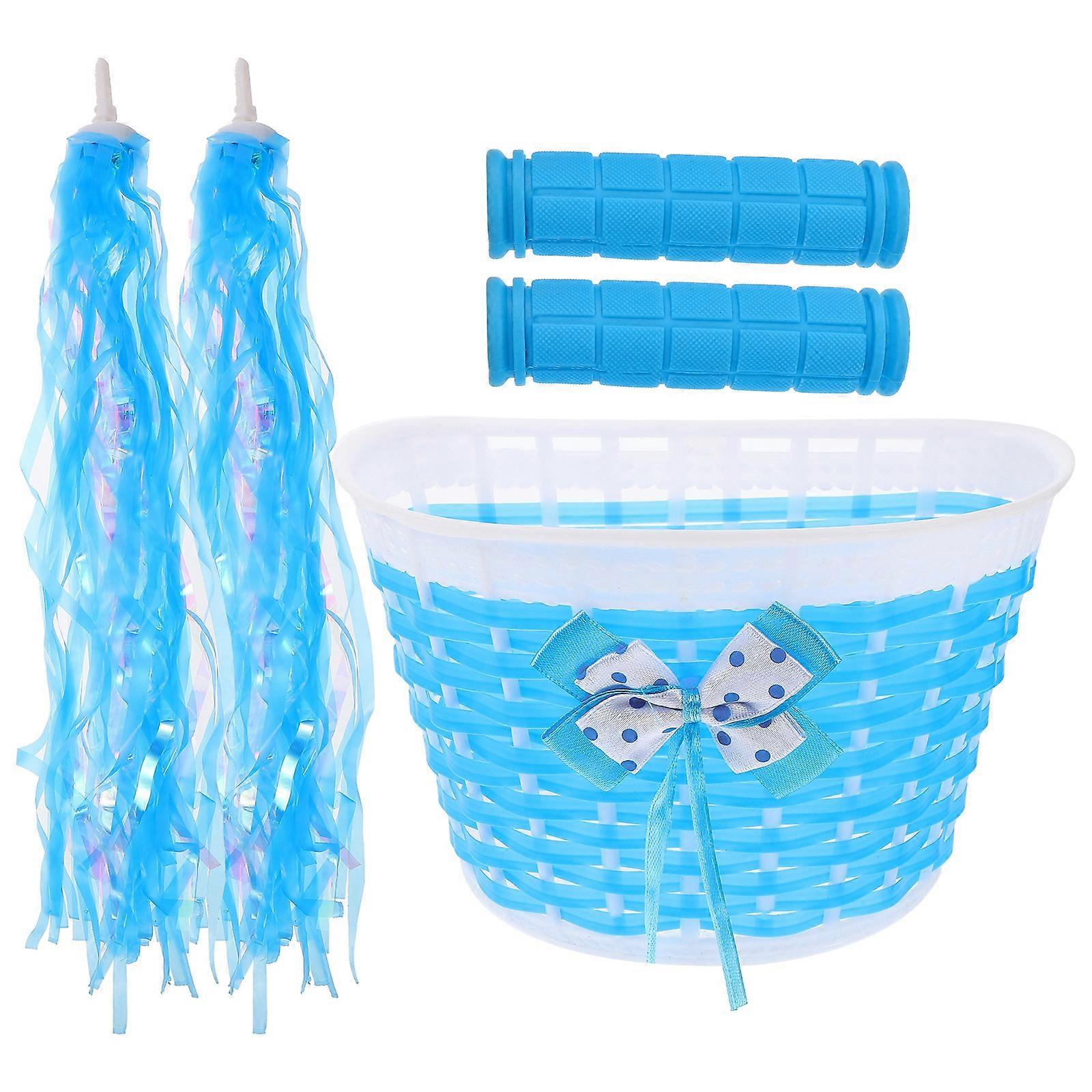 כידון אופניים כיסויי סטרימרים סל סט קישוטים מהנים לרכיבה על קטנוע אופניים