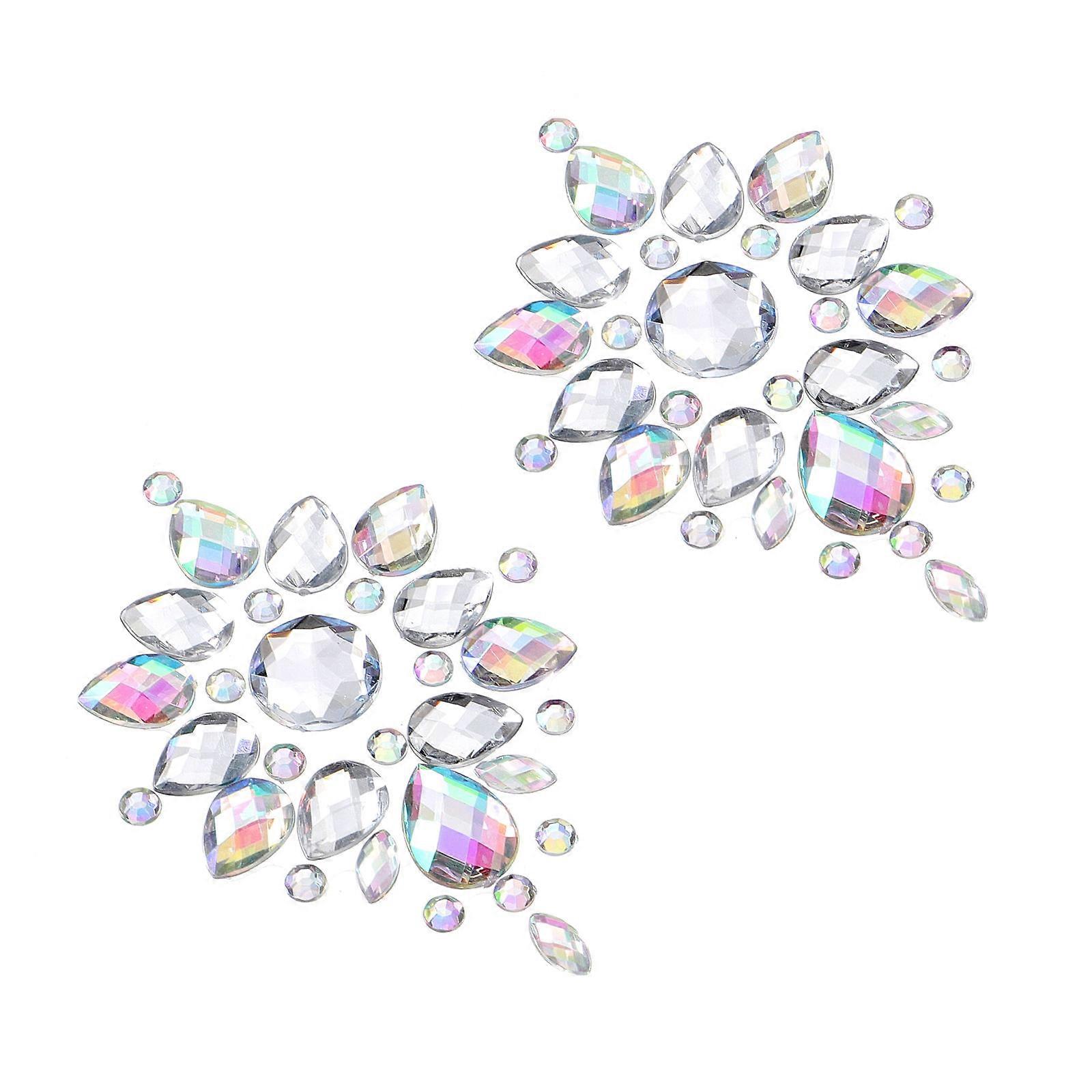 Glitter Festival Face Stickers Facial Decoration Temporary Body Sticker Shape 1Pack