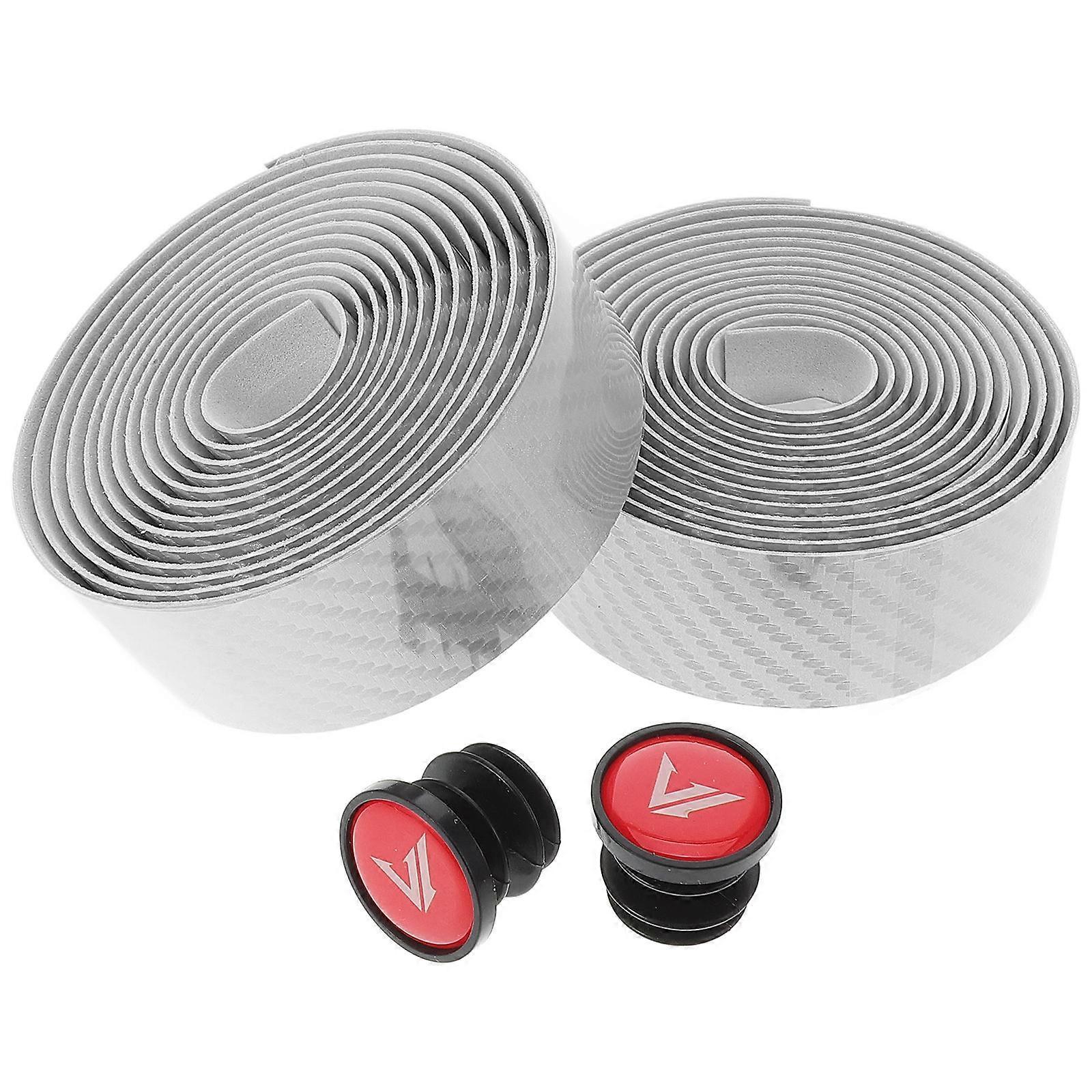 Bike Handlebar Tape with Anti-Slip Design for Comfort and Durability Silver EVA Material 1 Set