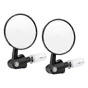 2Pcs Motorrad Geändert Klapp Lenker Rückspiegel Reflektierende Seite Spiegel 22mm