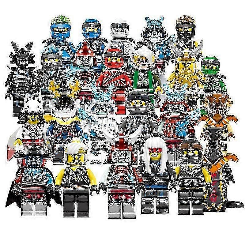 Set Of 24 Pcs Ninjago Mini Figures Kai Jay Sensei Wu Master Building Blocks Toys