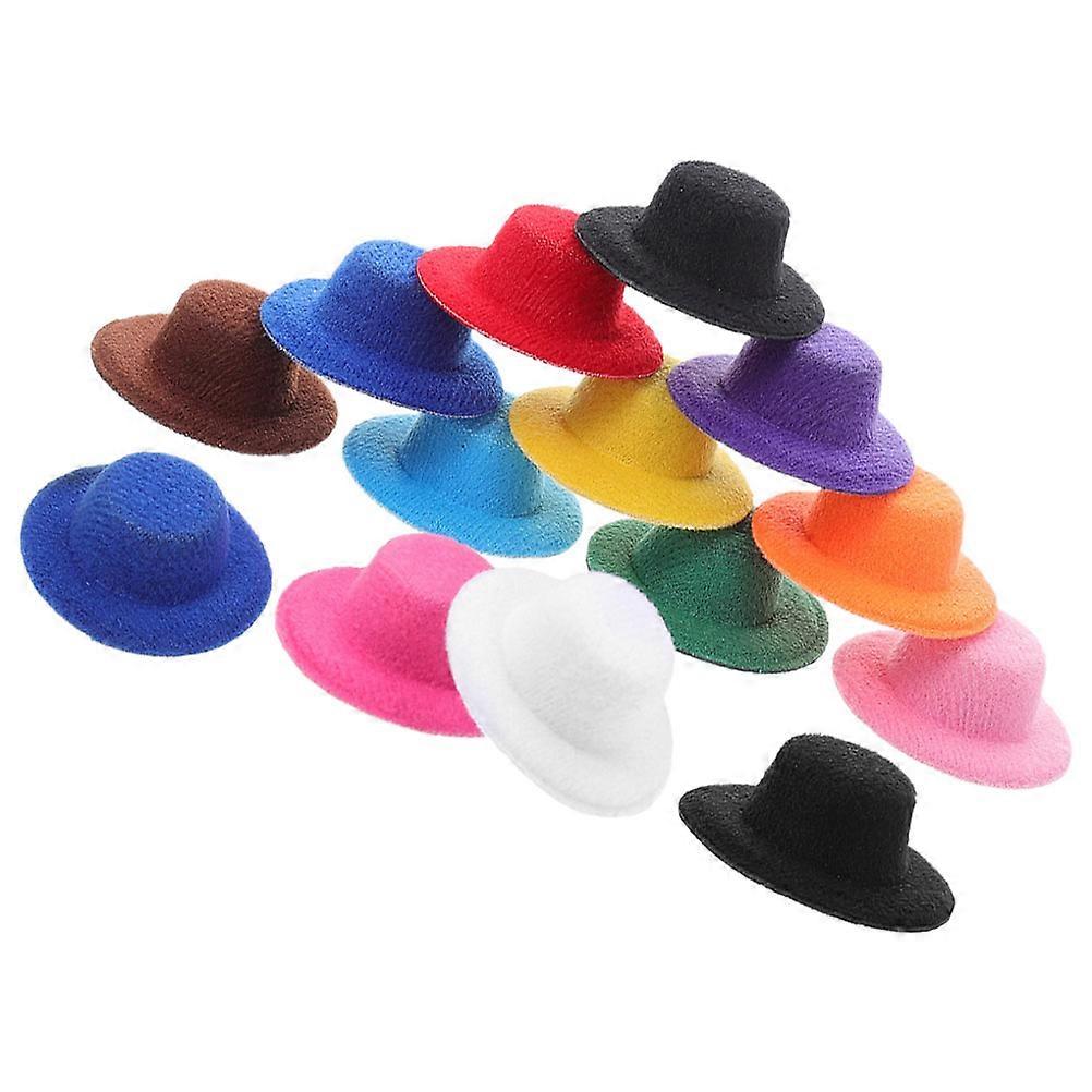 Colorful Mini Top Hat 16Pcs Tiny Formal Hats For Artists And On Christmas Party And DIY Projects Durable Decoration
