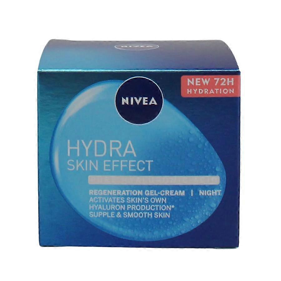 Nivea Hydra Skin Effect Regeneration Gel Night Cream 50ml, Pure Hyaluronic Acid