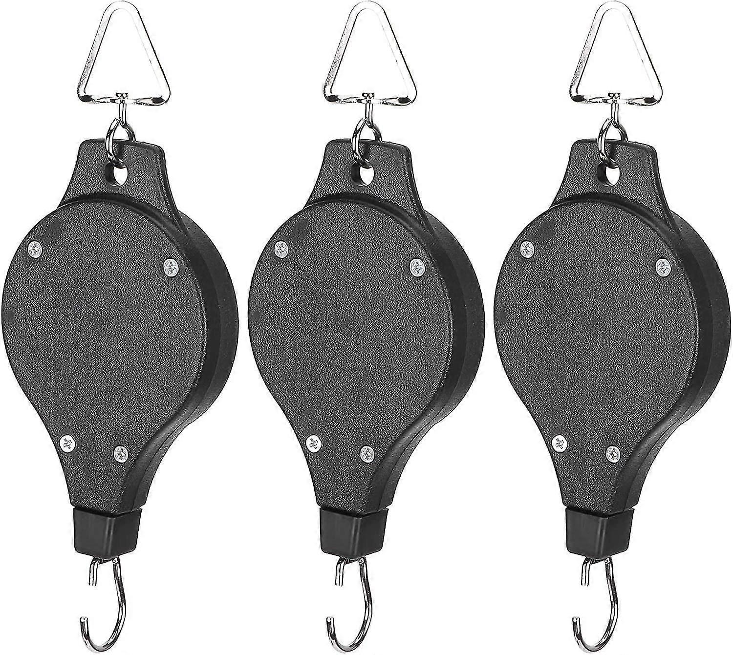 植物プーリー、格納式ヘビーデューティー調整可能ハンガーハンギングフラワーバスケットフックハンギング植物用、ガーデンフラワーバスケット上下