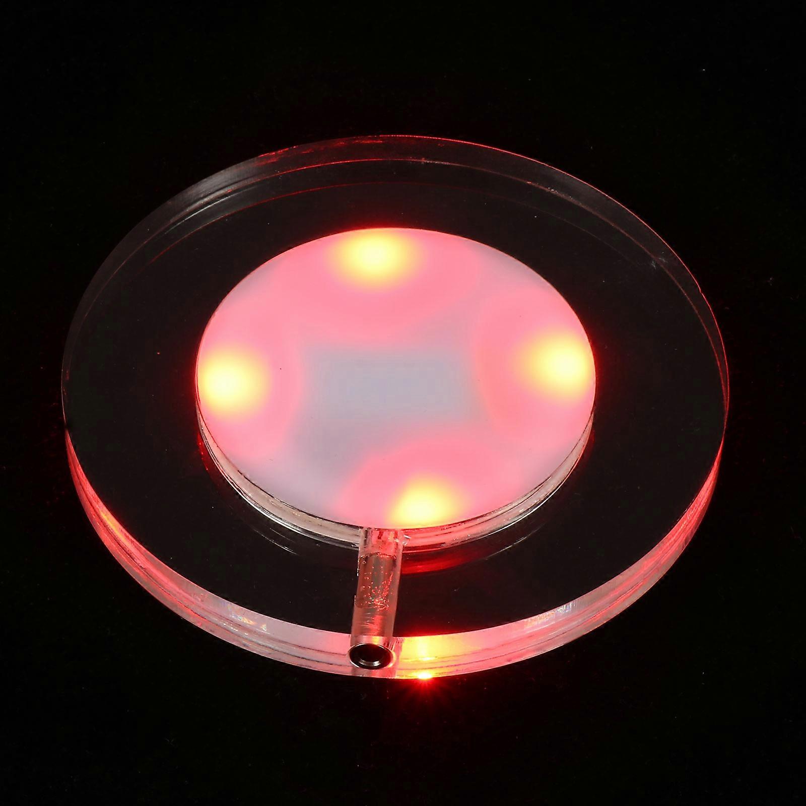 Rechargeable LED Glowing Acrylic Coaster for Bars, Restaurants and Home Use Stylish and Protective Drink Mat with Light Up Design