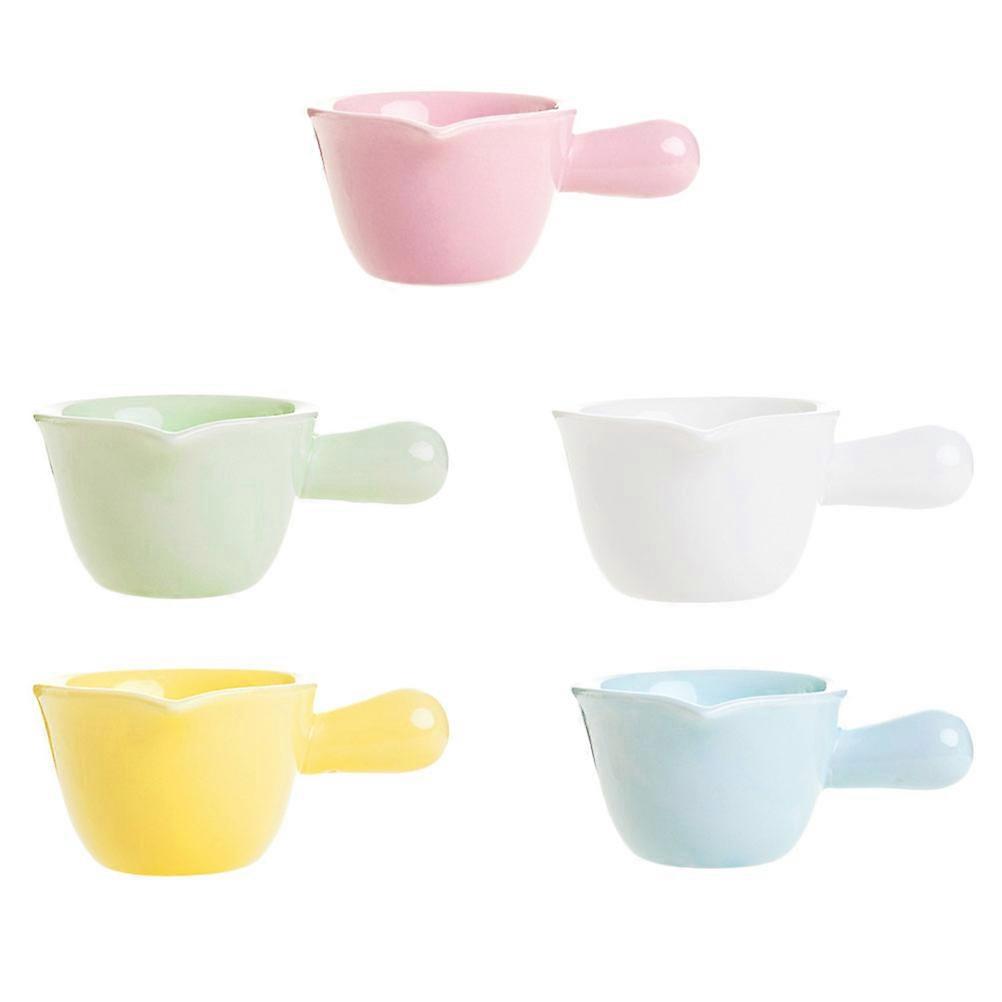 Mini Milk Jugs Great For Baking Serving Assorted Color Small Bowls Set Of 5 Pcs