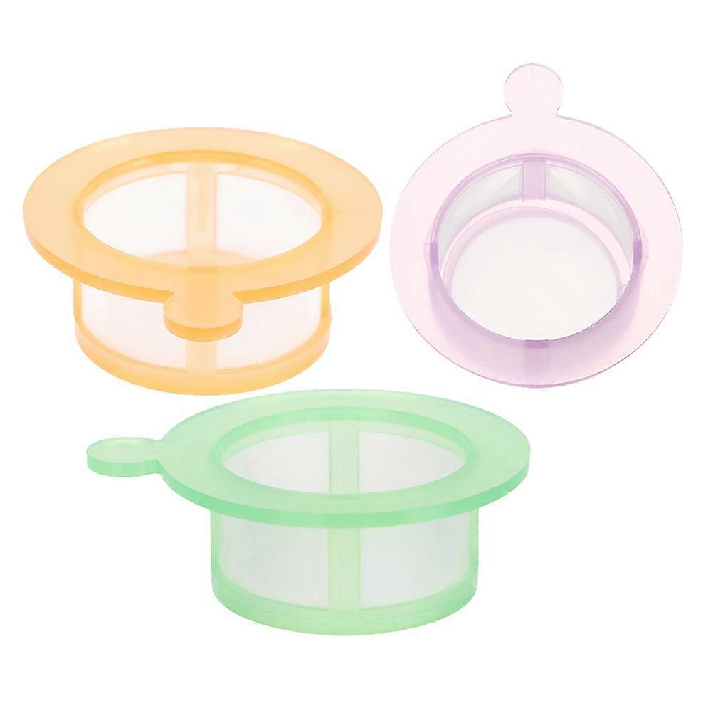 3pcs Disposable Cell Filter Assorted Laboratory Mesh Strainers in Green, Yellow, and Purple for Accurate Cell Screening and Separation