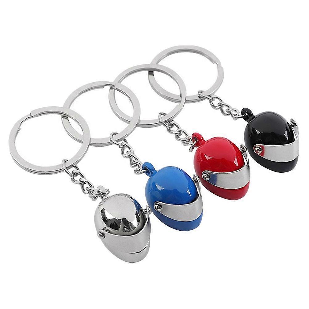 Keyring For Everyday Use Motorcycle Style Assorted Color 4Pcs Keychain